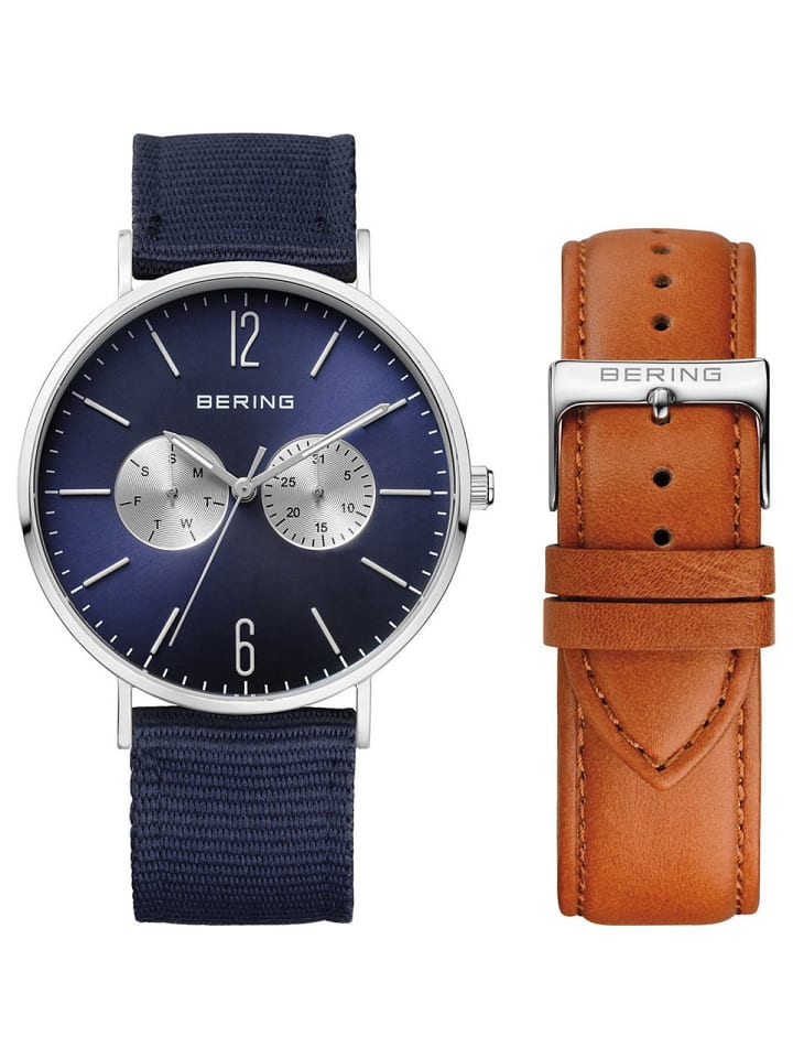 Bering Кварцевые часы 14240-507, нейлон, серебристый цвет
Bering Кварцевые часы 14240-507, нейлон, серебристый цвет