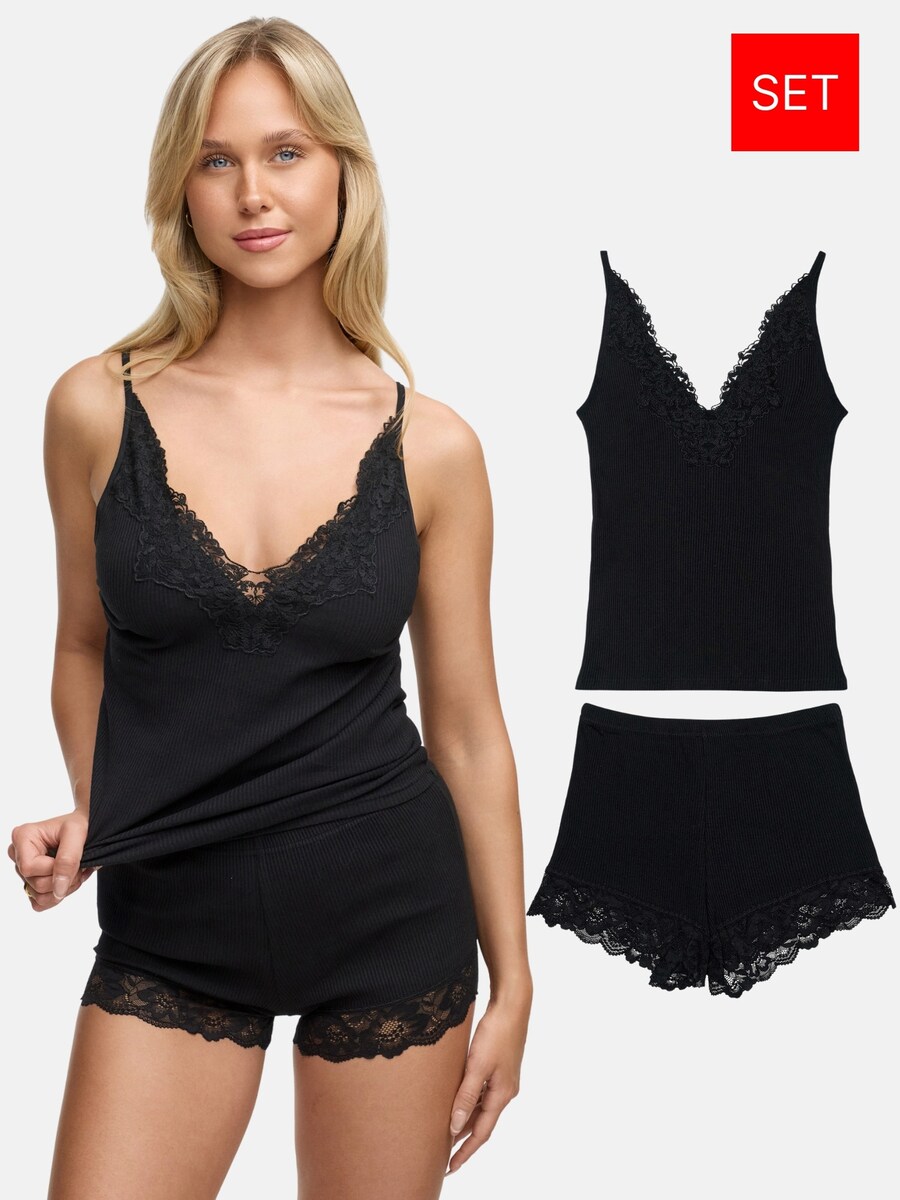 Короткий пижамный комплект Tazzio F909, черный
Короткий пижамный комплект Tazzio F909, черный