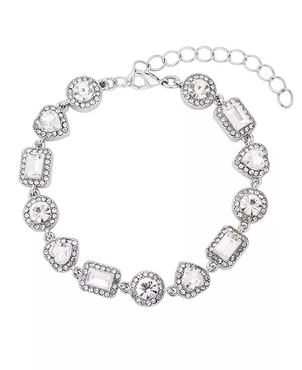 Серебряный браслет-цепочка с кристаллами в форме сердца Adornia, silver
Серебряный браслет-цепочка с кристаллами в форме сердца Adornia, silver