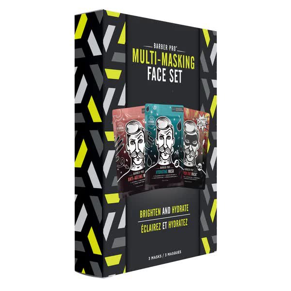 Barber Pro Multi-masking face set - восстанавливающий и увлажняющий набор из трех масок для лица
Barber Pro Multi-masking face set - восстанавливающий и увлажняющий набор из трех масок для лица