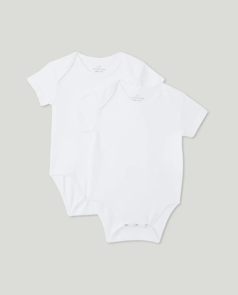 Набор из 2 коротких боди для малыша американского стиля Cotton Juice, белый
Набор из 2 коротких боди для малыша американского стиля Cotton Juice, белый