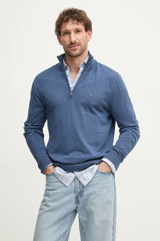 Хлопковый свитер Tommy Hilfiger, синий
Хлопковый свитер Tommy Hilfiger, синий