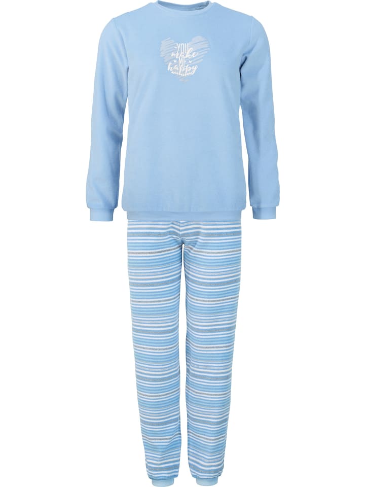 Erwin Müller Пижама из махровой ткани светло-голубого цвета
Erwin Müller Пижама из махровой ткани светло-голубого цвета