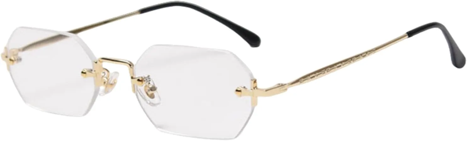 Мужские прямоугольные солнцезащитные очки без оправы, восьмиугольные, маленькие, женские металлические, золотистые, многоугольные, UV400, без оправы VFDHN, 3
Мужские прямоугольные солнцезащитные очки без оправы, восьмиугольные, маленькие, женские металлические, золотистые, многоугольные, UV400, без оправы VFDHN, 3