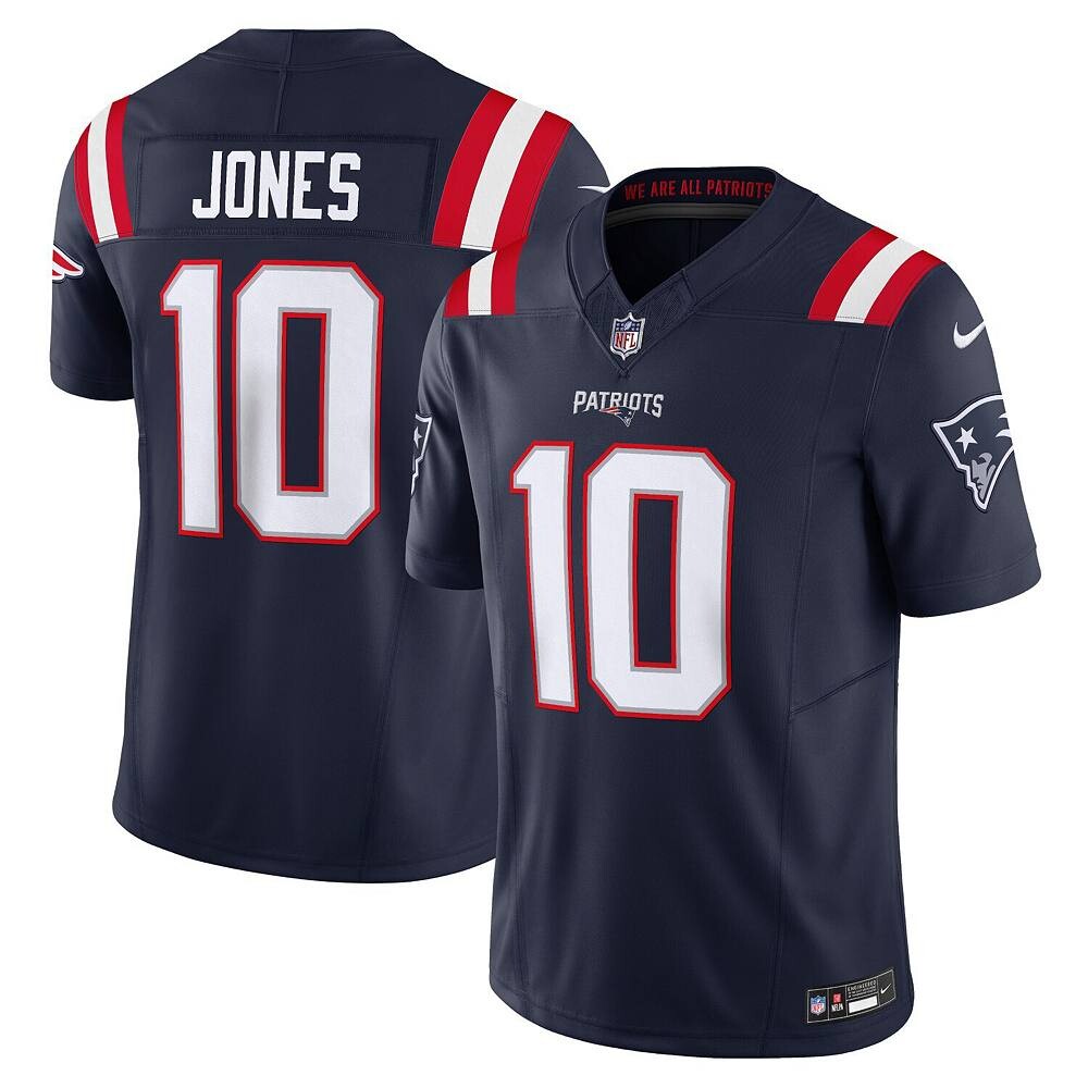 Мужские кроссовки Nike Mac Jones Navy New England Patriots Vapor F. Ограниченный Джерси, цвет Pat Navy
Мужские кроссовки Nike Mac Jones Navy New England Patriots Vapor F. Ограниченный Джерси, цвет Pat Navy