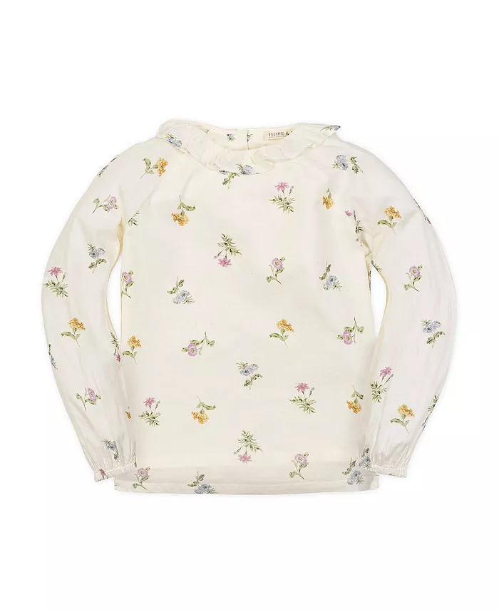 Топ из органического материала с длинными рукавами и оборками на воротнике для больших девочек Hope & Henry, белый
Топ из органического материала с длинными рукавами и оборками на воротнике для больших девочек Hope & Henry, белый