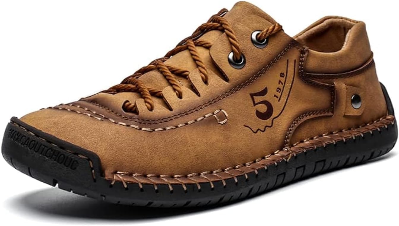 Мужские кожаные повседневные туфли-слипоны, мокасины, ручная работа, уличная обувь, мужские шнурки, лоферы, обувь для ходьбы и вождения, устойчивая к износу Luodenglang, коричневый
Мужские кожаные повседневные туфли-слипоны, мокасины, ручная работа, уличная обувь, мужские шнурки, лоферы, обувь для ходьбы и вождения, устойчивая к износу Luodenglang, коричневый