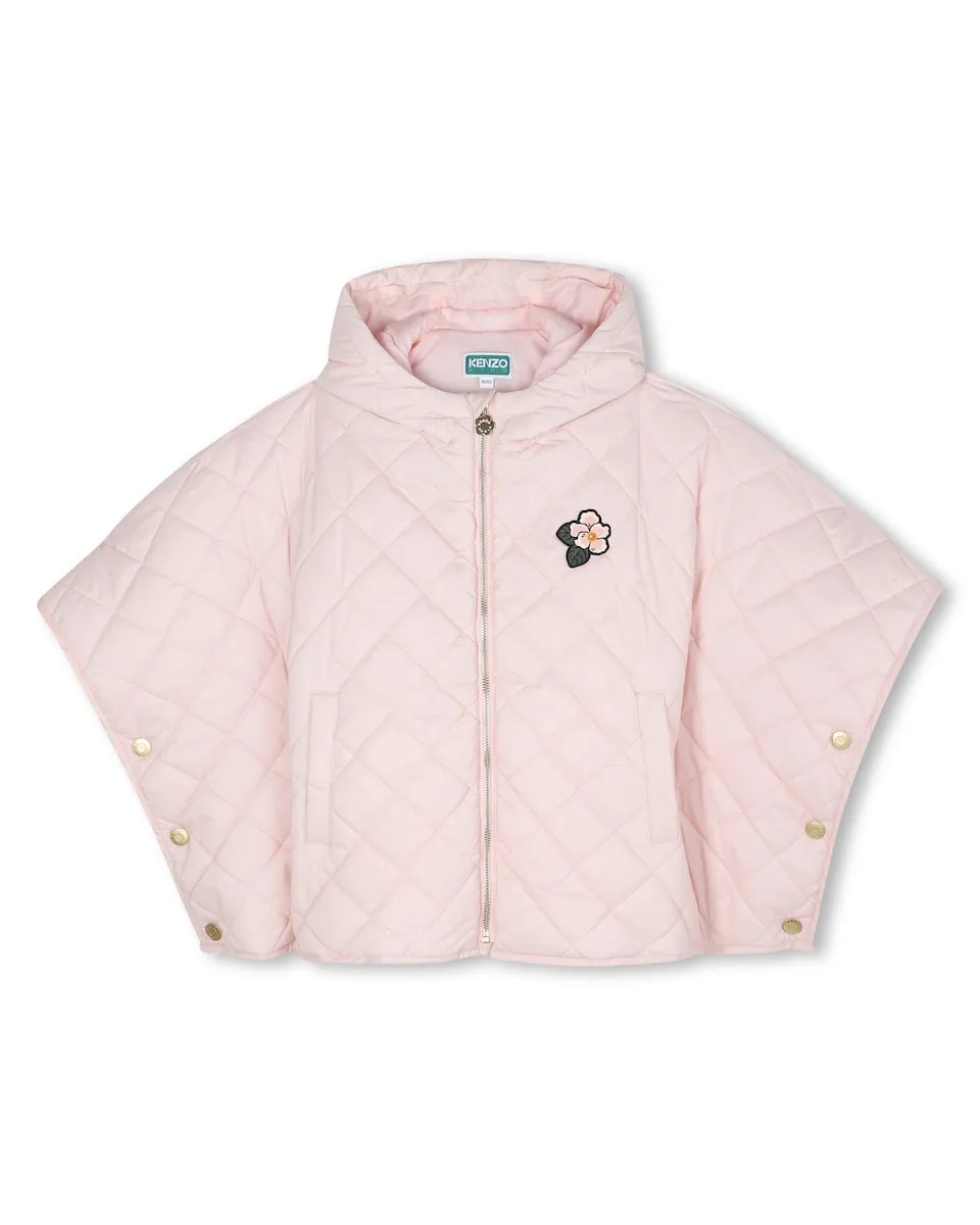 Детское стеганое пальто с капюшоном и французским рукавом Kenzo Kids, розовый
Детское стеганое пальто с капюшоном и французским рукавом Kenzo Kids, розовый