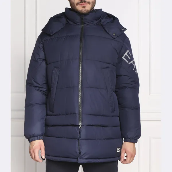 Бушлат стандартного кроя Ea7, синий
Бушлат стандартного кроя Ea7, синий