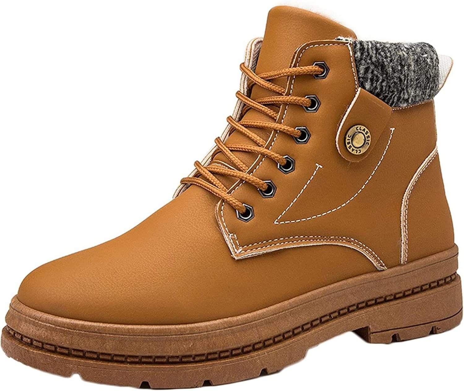 Мужские высокие зимние ботинки Yiozoi с утеплителем из бархата, шнуровкой, ветронепроницаемые, для улицы, классические повседневные ботинки для ходьбы, хаки
Мужские высокие зимние ботинки Yiozoi с утеплителем из бархата, шнуровкой, ветронепроницаемые, для улицы, классические повседневные ботинки для ходьбы, хаки