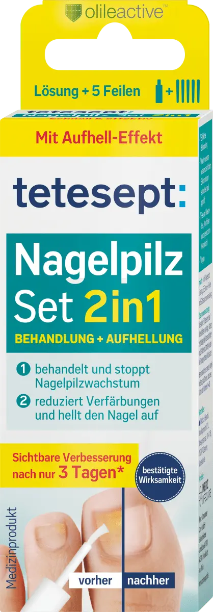Набор от грибка ногтей 2в1 1 шт. tetesept
Набор от грибка ногтей 2в1 1 шт. tetesept