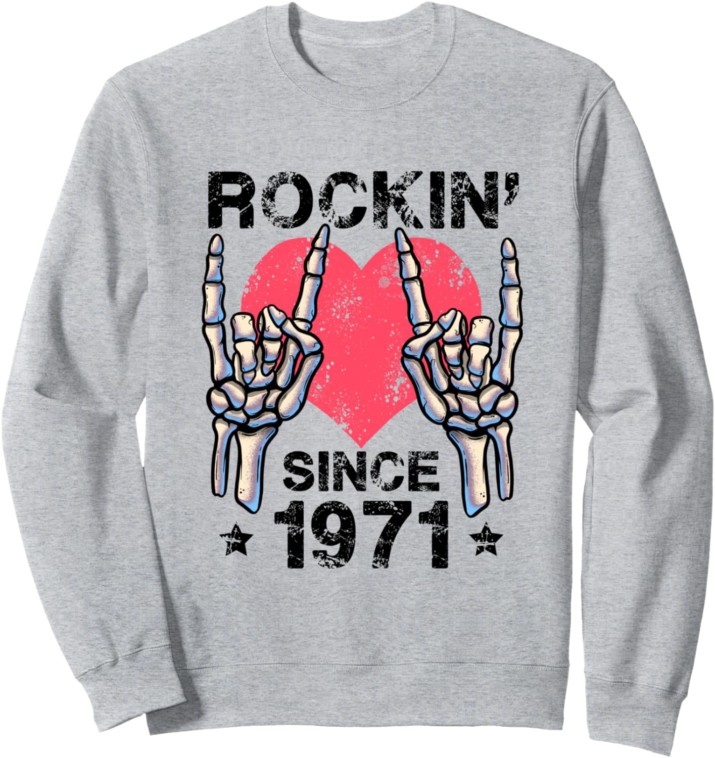 Рок-н-ролл с 1971 года. Ретро-толстовка в стиле рок-н-ролл Visit Rock And Roll Birthday Shop Rockin Since, серый
Рок-н-ролл с 1971 года. Ретро-толстовка в стиле рок-н-ролл Visit Rock And Roll Birthday Shop Rockin Since, серый