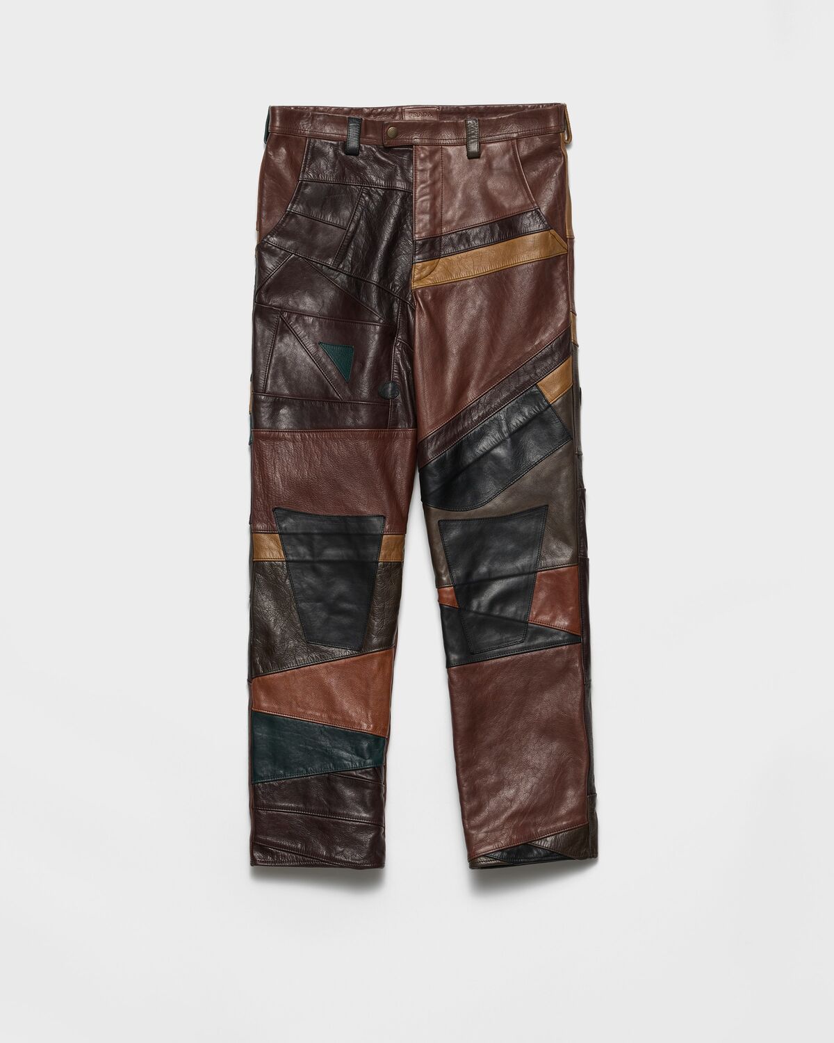 Кожаные брюки в технике пэчворк Prada, многоцветный
Кожаные брюки в технике пэчворк Prada, многоцветный