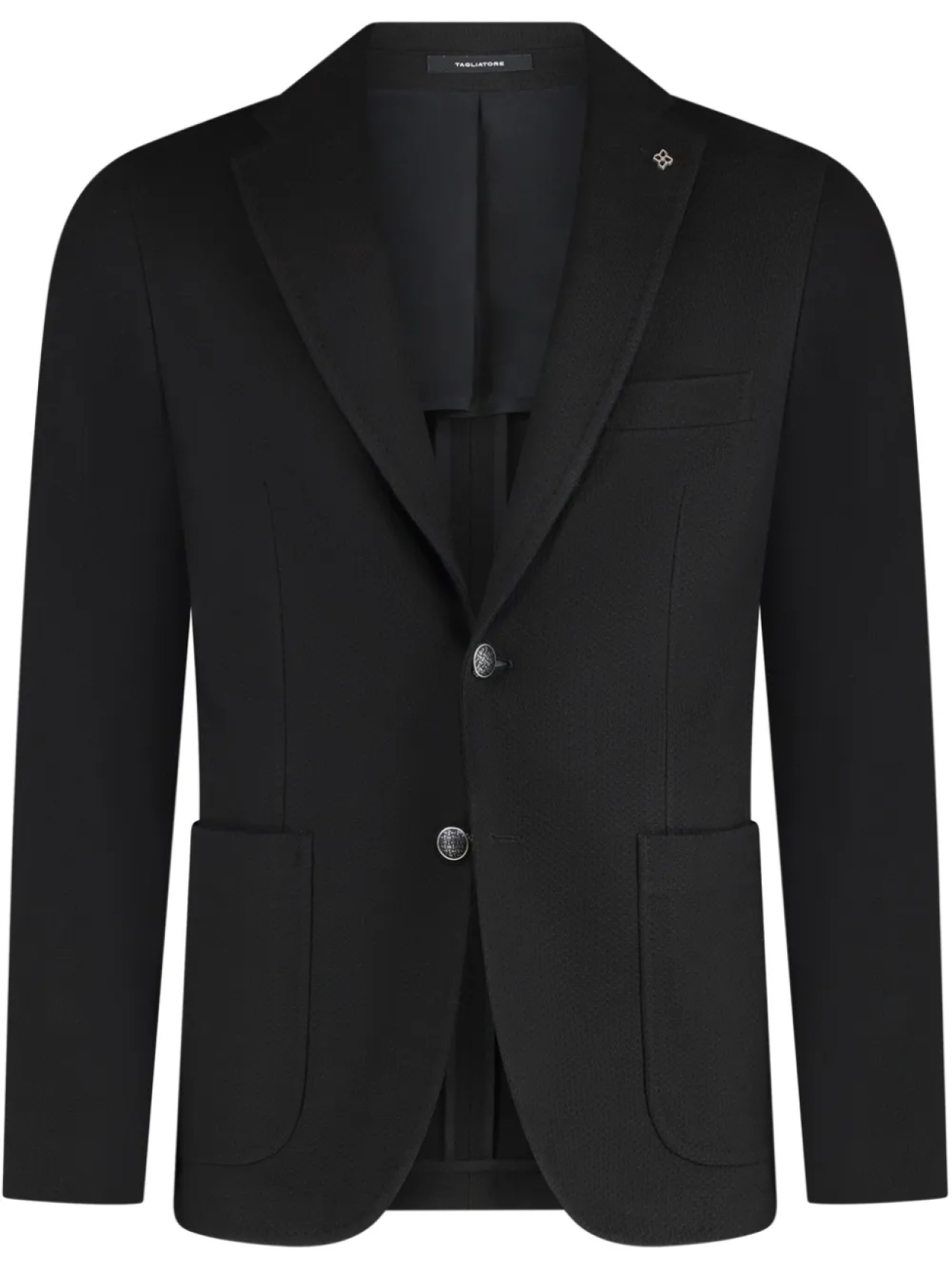 Хлопковый блейзер Tagliatore, черный 
Хлопковый блейзер Tagliatore, черный