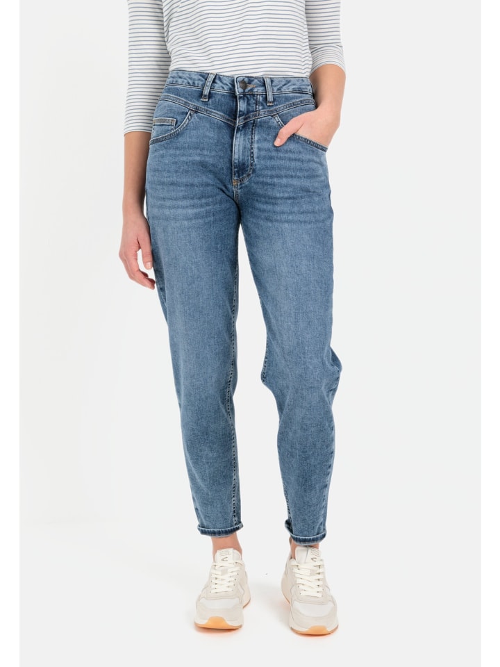 Джинсы Mom Fit с пятью карманами, синего цвета Camel Active
Джинсы Mom Fit с пятью карманами, синего цвета Camel Active