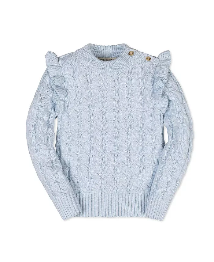 Органический свитер с длинными рукавами, воротником-стойкой и оборкой для девочек младшего и старшего возраста Hope & Henry, синий
Органический свитер с длинными рукавами, воротником-стойкой и оборкой для девочек младшего и старшего возраста Hope & Henry, синий