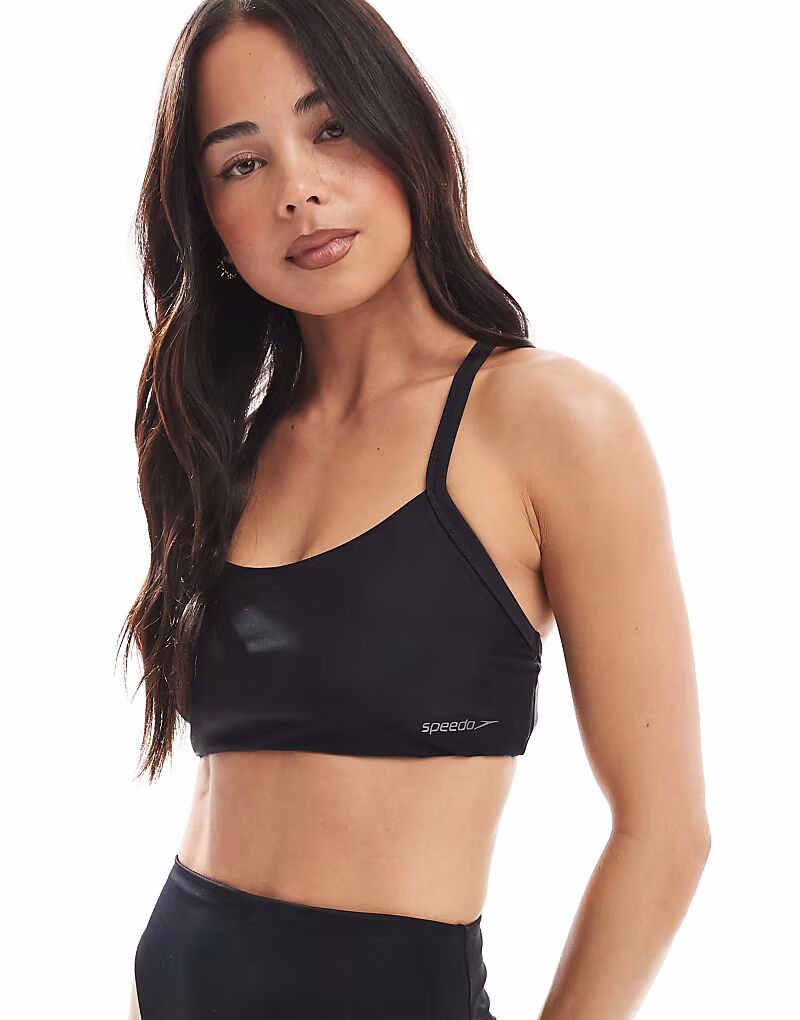 Топ Speedo Swim, укороченный топ для плавания со спинкой-борцовкой, антрацитового цвета
Топ Speedo Swim, укороченный топ для плавания со спинкой-борцовкой, антрацитового цвета