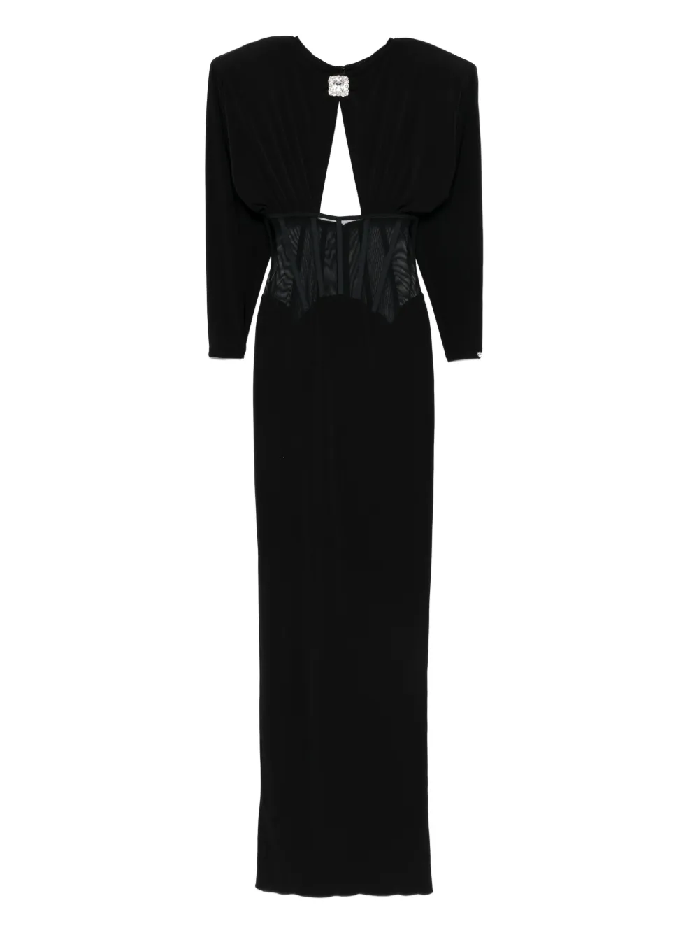 Платье макси с объемными плечами Nissa, черный
Платье макси с объемными плечами Nissa, черный