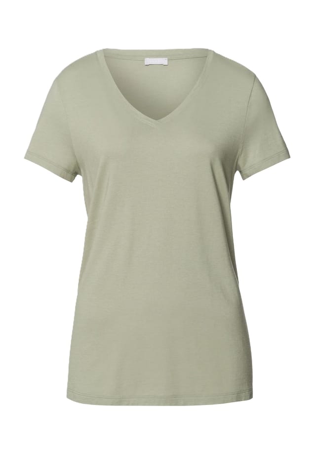 Пижамный топ для сна и отдыха с V-образным вырезом Hanro, зеленый 
Пижамный топ для сна и отдыха с V-образным вырезом Hanro, зеленый