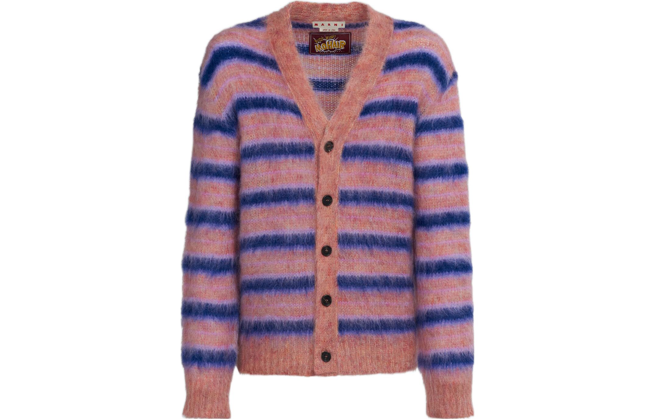 V-образный вырез Полосатый Кардиган MARNI, Розовый
V-образный вырез Полосатый Кардиган MARNI, Розовый