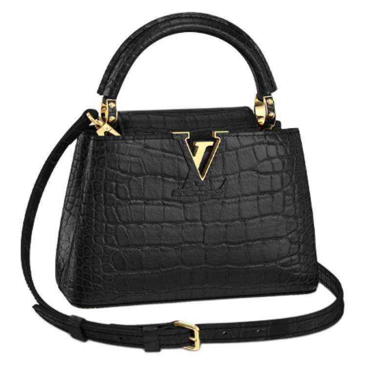 LOUIS VUITTON Сумка через плечо Capucines из крокодиловой кожи мини женская черная
LOUIS VUITTON Сумка через плечо Capucines из крокодиловой кожи мини женская черная