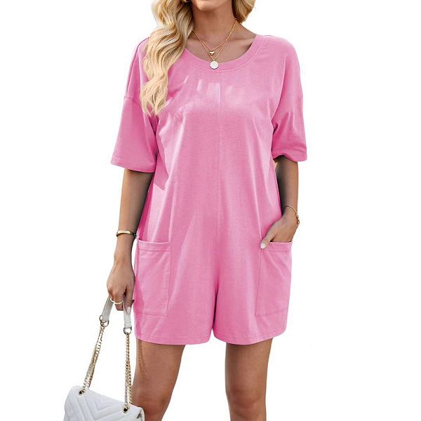 Женский комбинезон оверсайз с коротким рукавом, спортивный, двусторонний, с глубокими карманами. Hallih Burton, Pink
Женский комбинезон оверсайз с коротким рукавом, спортивный, двусторонний, с глубокими карманами. Hallih Burton, Pink