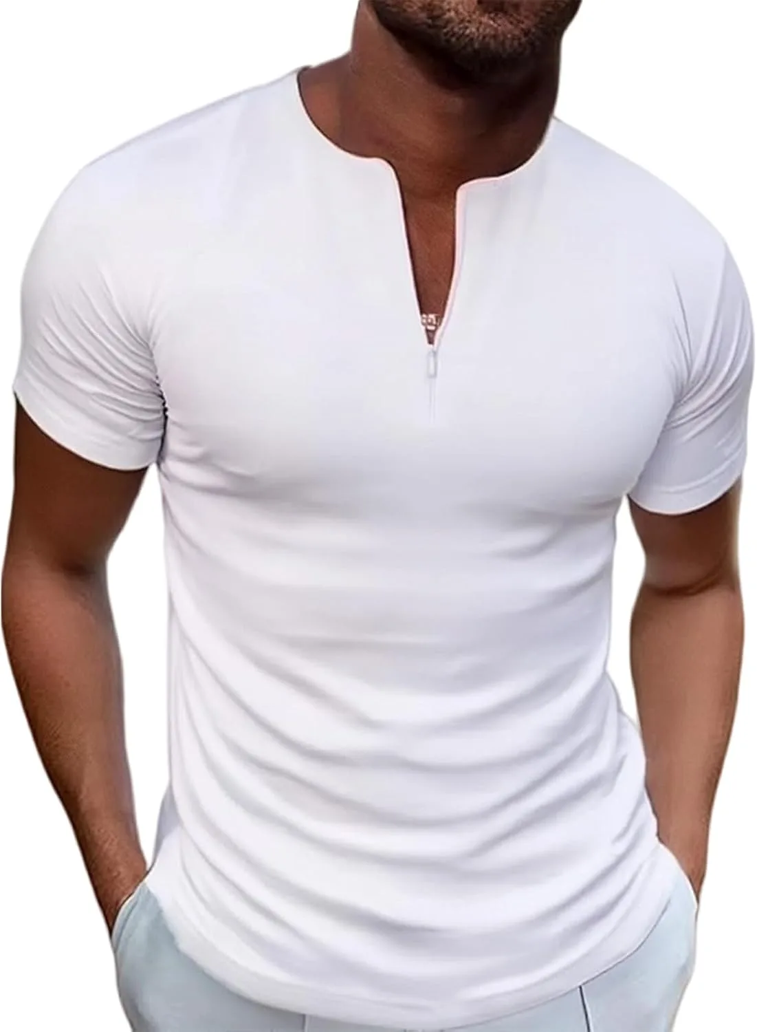 Мужская футболка V-образного выреза Slim Fitted Longline Henley для тренировок CHXLQQX
Мужская футболка V-образного выреза Slim Fitted Longline Henley для тренировок CHXLQQX