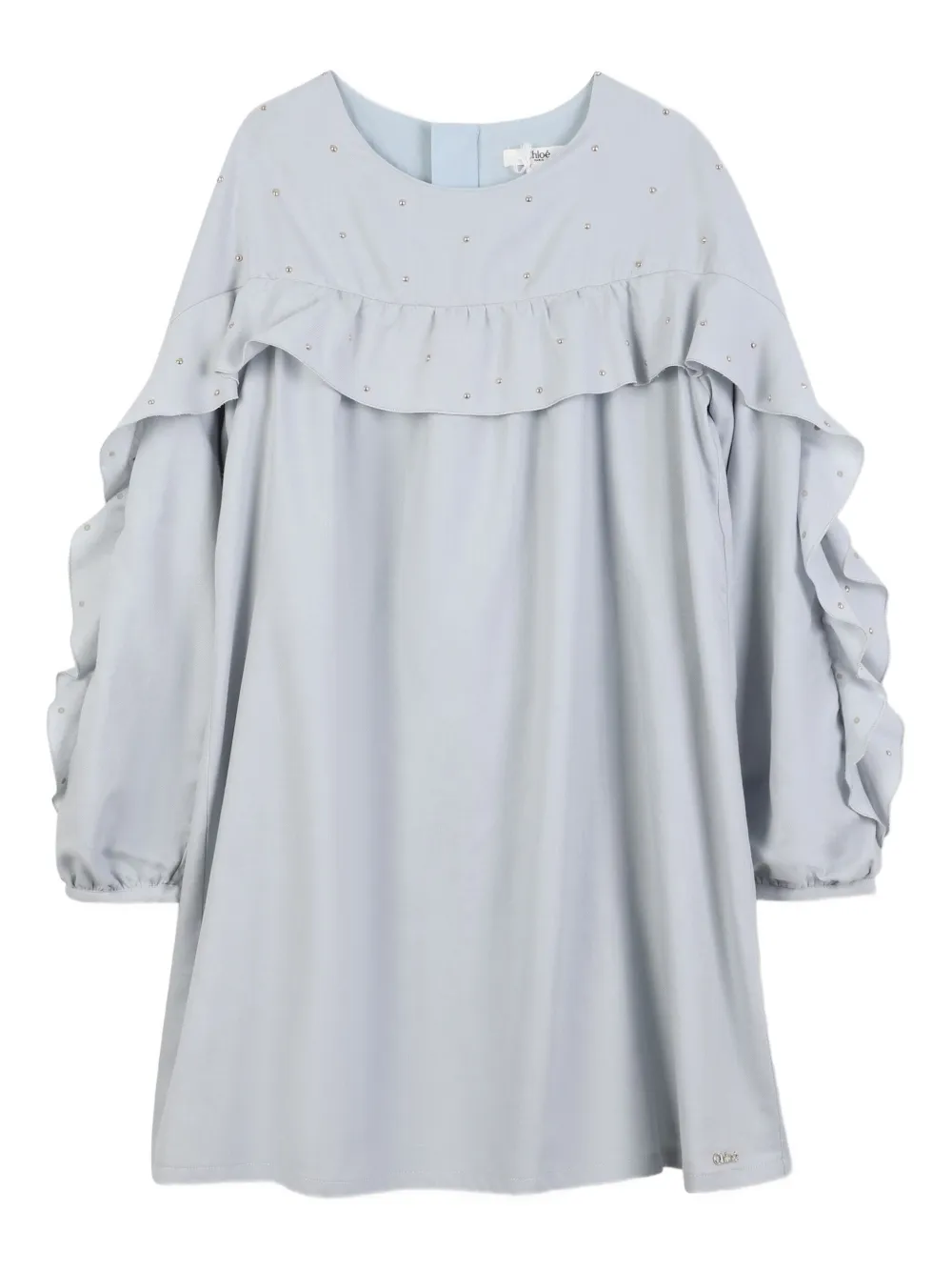 Платье с оборками на плечах Chloé Kids, синий
Платье с оборками на плечах Chloé Kids, синий