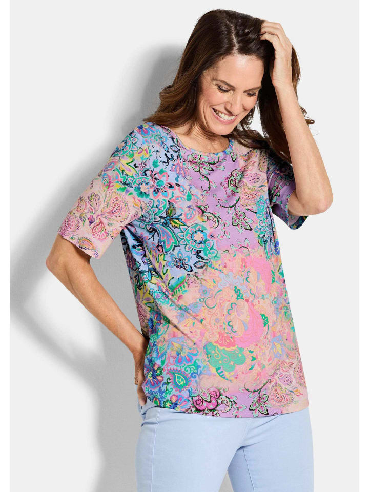 GOLDNER Трикотажная футболка, вискозная футболка с узором «пейсли» в красочном/узорчатом исполнении
GOLDNER Трикотажная футболка, вискозная футболка с узором «пейсли» в красочном/узорчатом исполнении