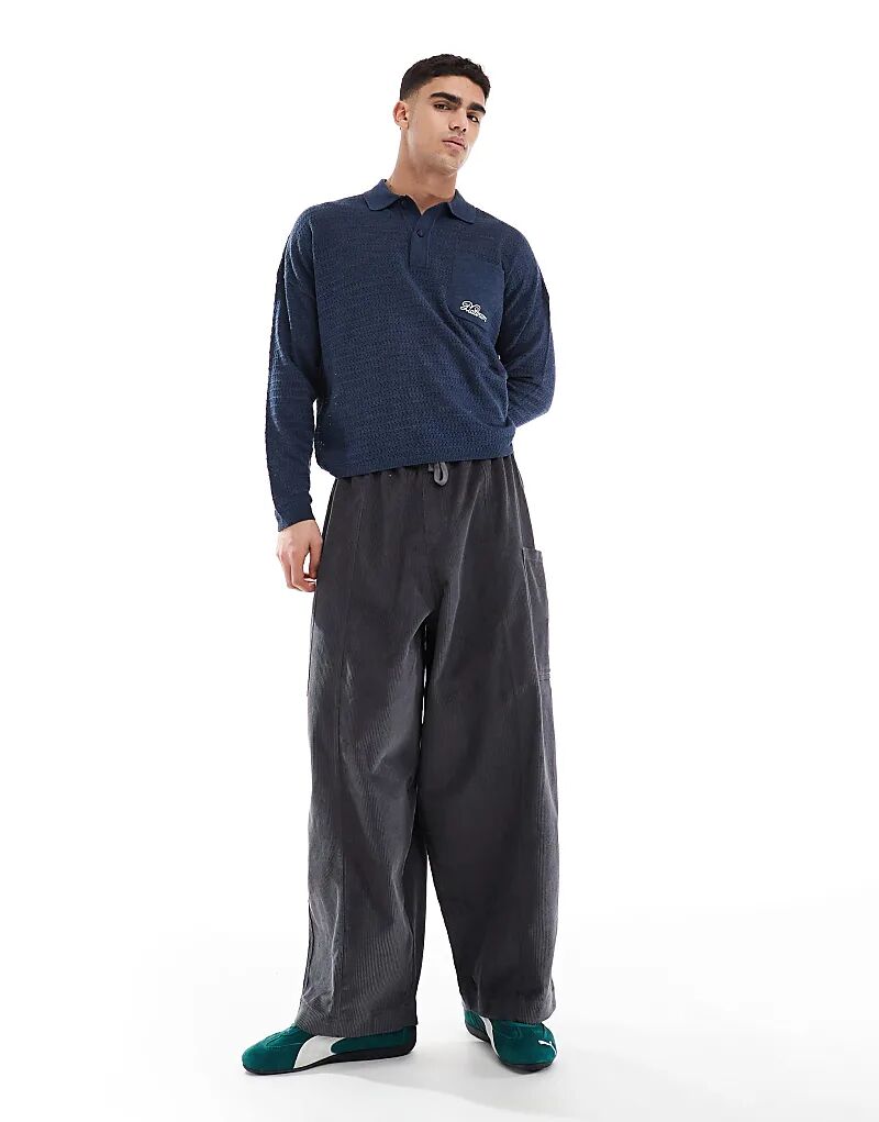 Брюки-баллоны из вельвета ASOS DESIGN темно-серого цвета с боковыми карманами
Брюки-баллоны из вельвета ASOS DESIGN темно-серого цвета с боковыми карманами