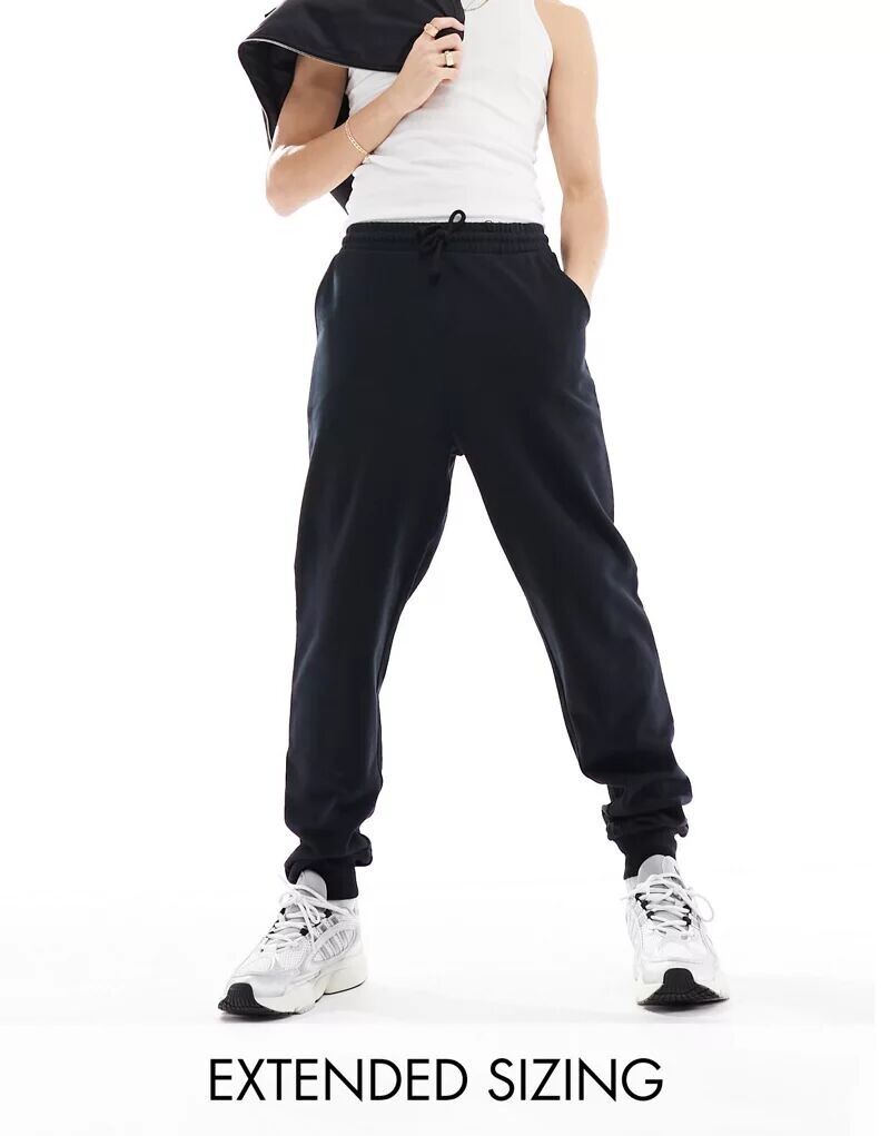 Черные зауженные джоггеры ASOS
Черные зауженные джоггеры ASOS