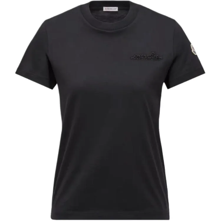 Футболка с вышитым логотипом Moncler, черный
Футболка с вышитым логотипом Moncler, черный