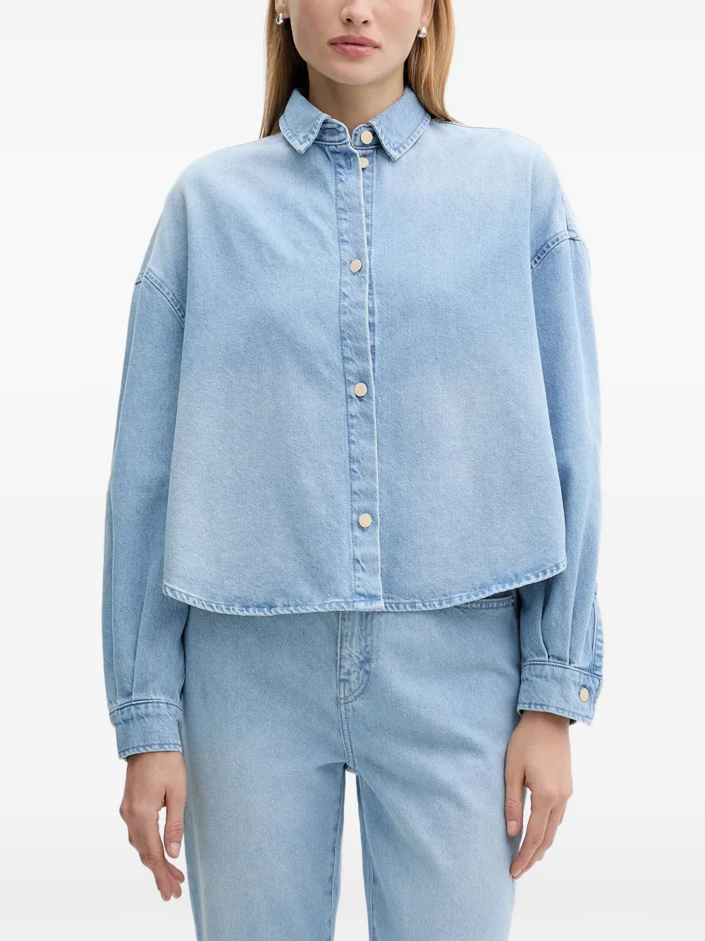 Укороченный топ с воротником Armani Exchange, синий
Укороченный топ с воротником Armani Exchange, синий