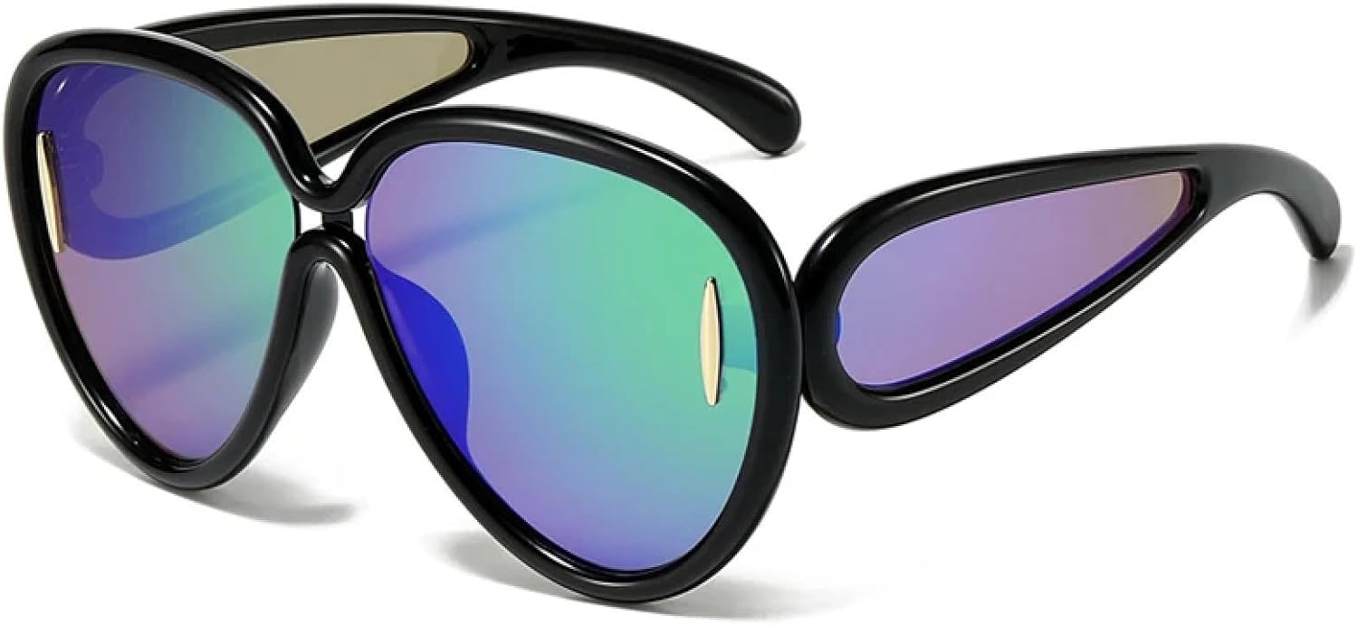 Спортивные солнцезащитные очки большого размера в стиле стимпанк для женщин и мужчин, очки с индивидуальным дизайном, роскошные очки для женщин, защитные очки от УФ-излучения UV400 TKKTLLT, Black Green
Спортивные солнцезащитные очки большого размера в стиле стимпанк для женщин и мужчин, очки с индивидуальным дизайном, роскошные очки для женщин, защитные очки от УФ-излучения UV400 TKKTLLT, Black Green