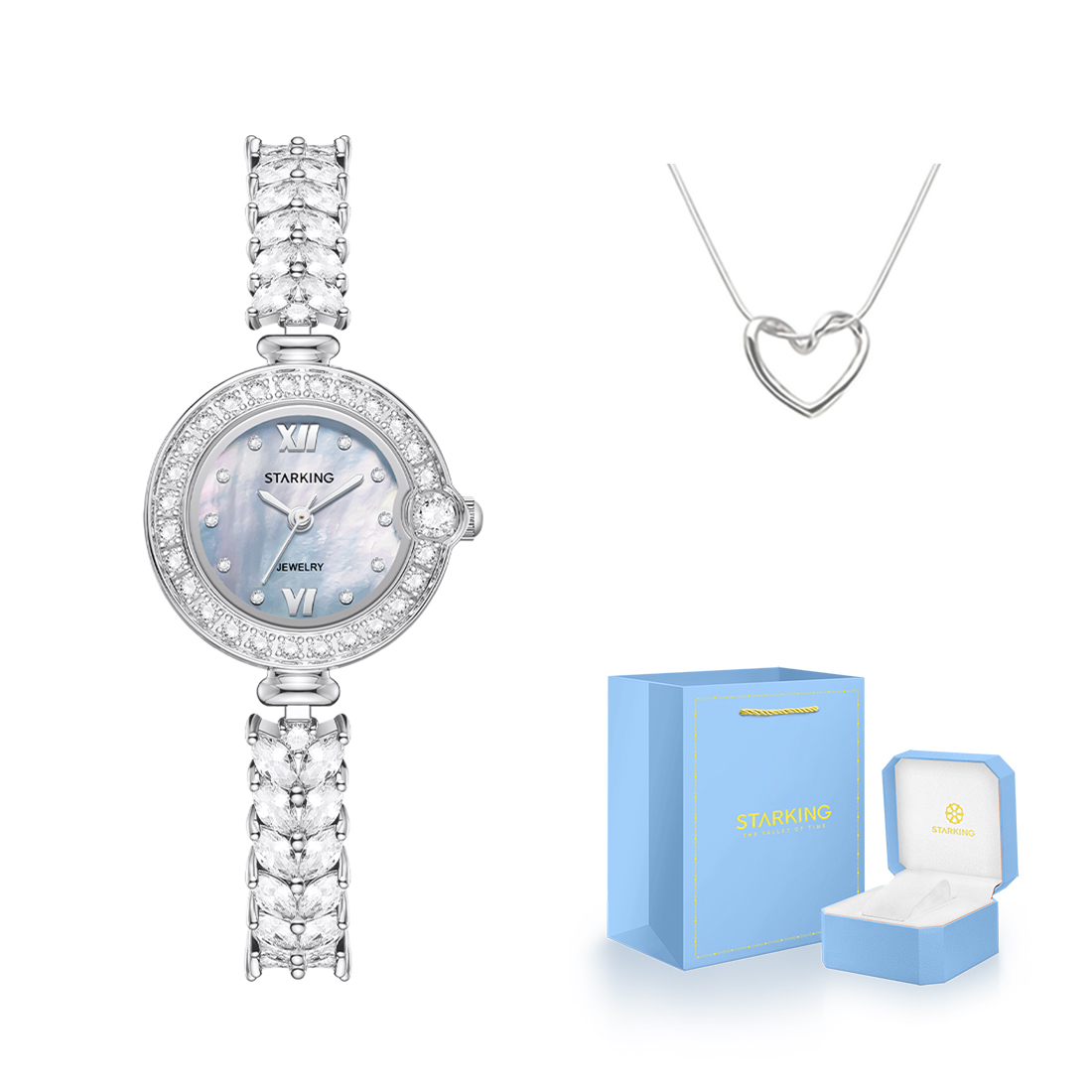 STARKING Часы Mermaid Series Quartz Movement Stainless Steel Watchband Watch Women's Watch Blue Dial
STARKING Часы Mermaid Series Quartz Movement Stainless Steel Watchband Watch Women's Watch Blue Dial