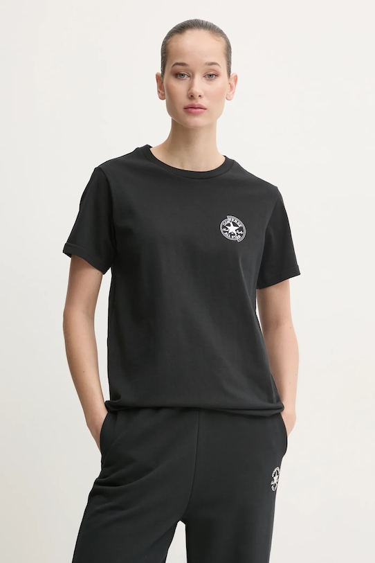 Хлопковая футболка Converse, черный 
Хлопковая футболка Converse, черный