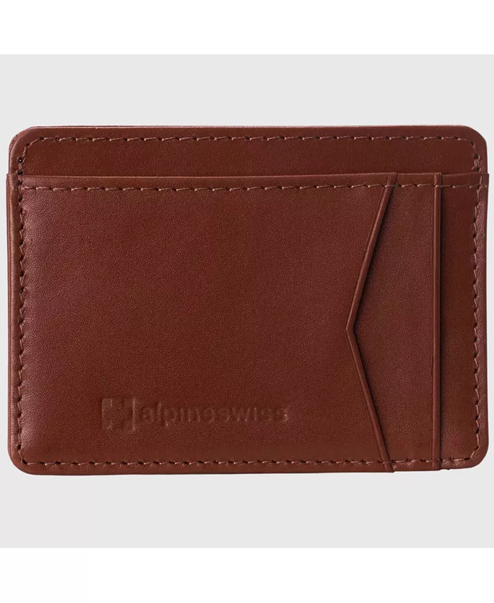 Мужской RFID-защищенный минималистичный кожаный кошелек для переднего кармана тонкий картхолдер Alpine Swiss, коричневый
Мужской RFID-защищенный минималистичный кожаный кошелек для переднего кармана тонкий картхолдер Alpine Swiss, коричневый