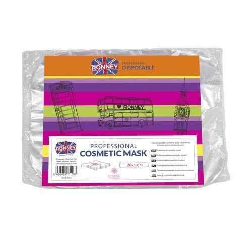 Профессиональная косметическая маска-фольга COSMETIC MASK (28смх38см) 100 шт. RONNEY -
Профессиональная косметическая маска-фольга COSMETIC MASK (28смх38см) 100 шт. RONNEY -
