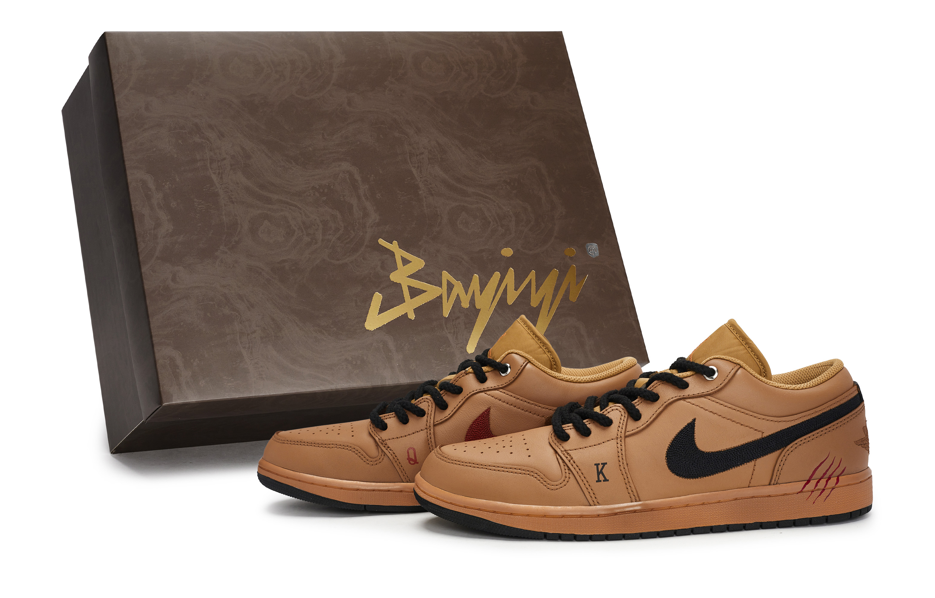 Jordan Баскетбольные кроссовки Air 1 Anti Slip, износостойкие, низкие, винтажные, мужские, черно-коричневые
Jordan Баскетбольные кроссовки Air 1 Anti Slip, износостойкие, низкие, винтажные, мужские, черно-коричневые