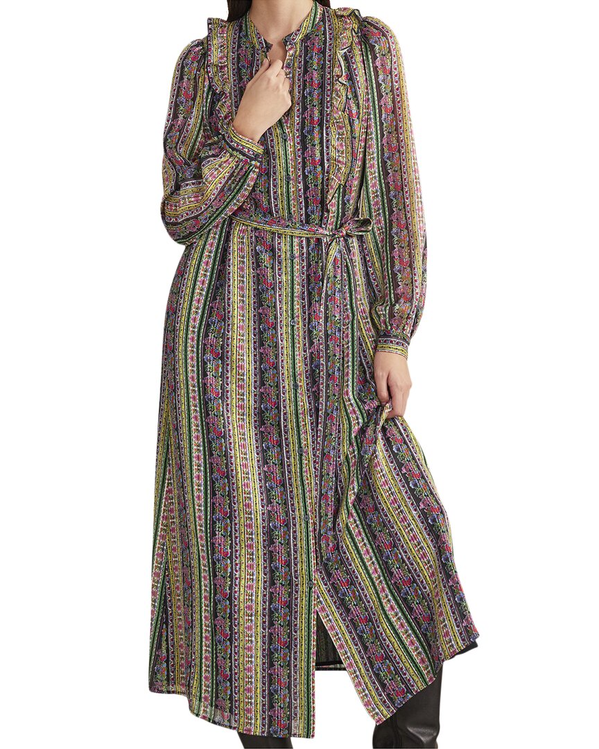 Платье миди с металлическим блеском и оборками Boden, розовый
Платье миди с металлическим блеском и оборками Boden, розовый