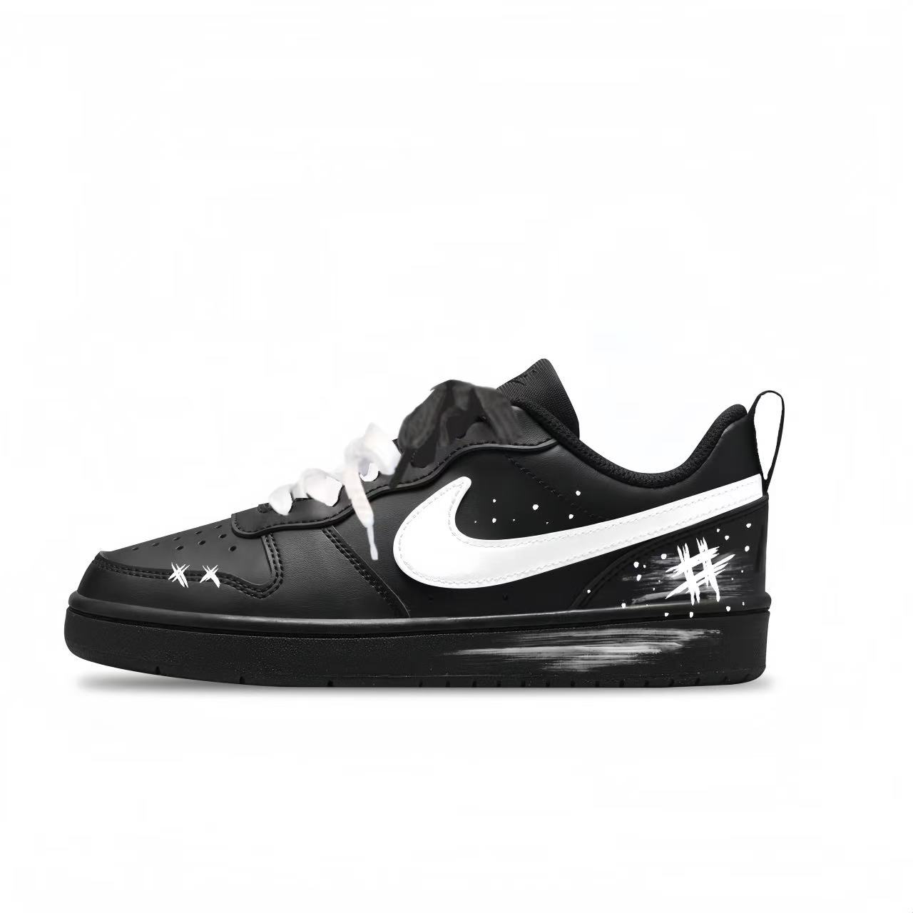 Nike Court Borough Moment нескользящие устойчивые к истиранию низкие детские скейтбординг кроссовки Black для подростков
Nike Court Borough Moment нескользящие устойчивые к истиранию низкие детские скейтбординг кроссовки Black для подростков