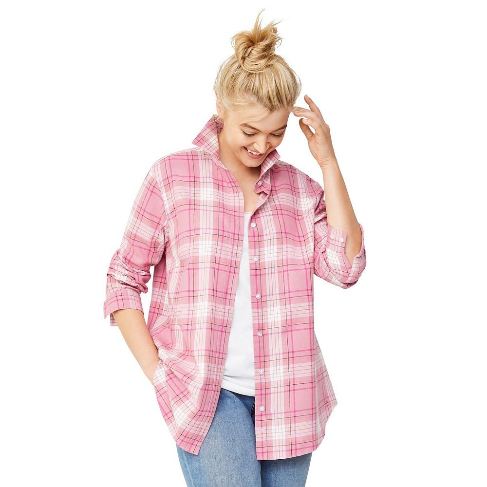 Женская фланелевая рубашка в клетку Ellos больших размеров, цвет Dusty Pink Plaid
Женская фланелевая рубашка в клетку Ellos больших размеров, цвет Dusty Pink Plaid