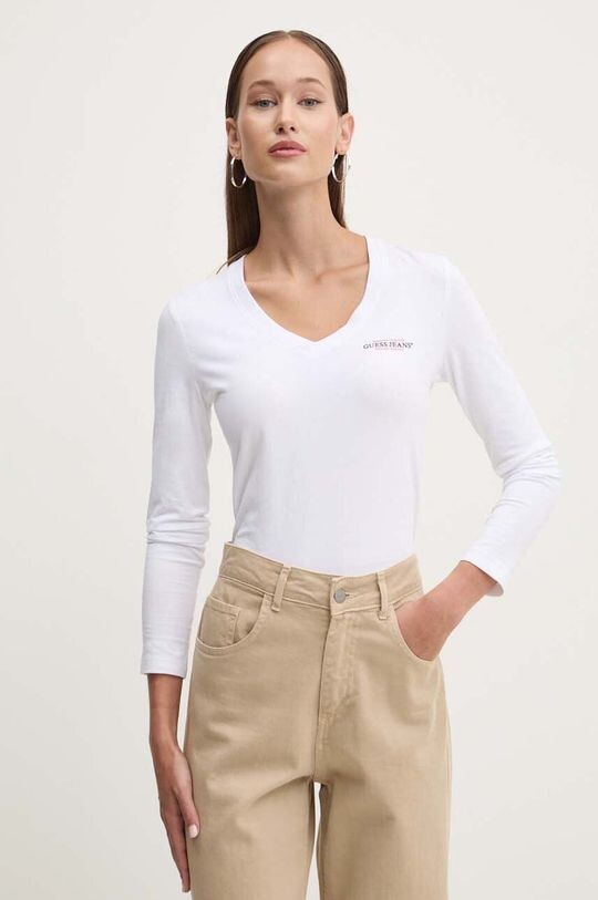 Лонгслив Guess Jeans, белый
Лонгслив Guess Jeans, белый