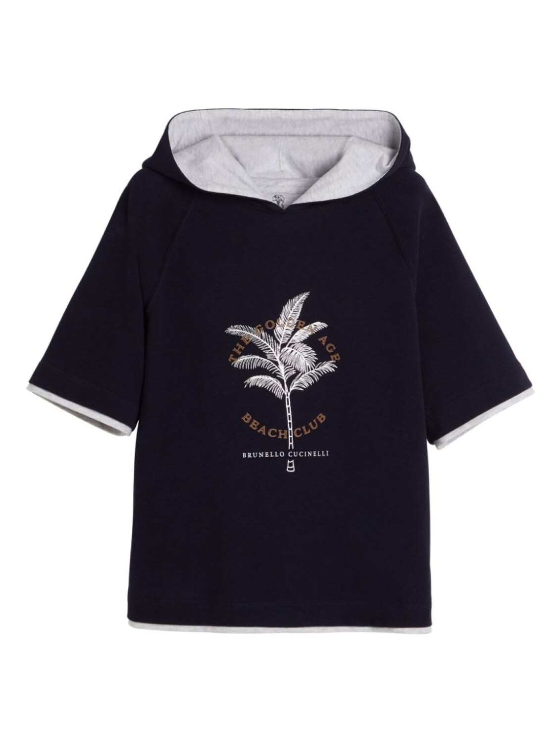 Brunello Cucinelli Kids худи с короткими рукавами, синий
Brunello Cucinelli Kids худи с короткими рукавами, синий