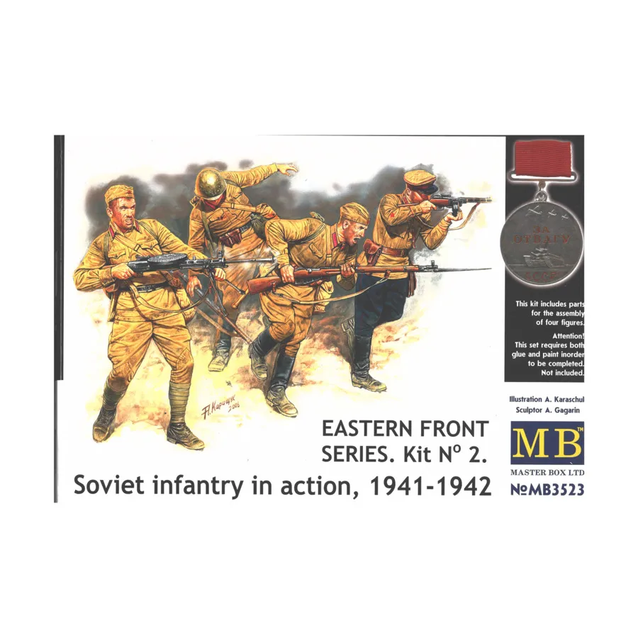 Советская пехота в действии, 1941-1942 гг., Eastern Front Battle Series (1:35) (Master Box)
Советская пехота в действии, 1941-1942 гг., Eastern Front Battle Series (1:35) (Master Box)