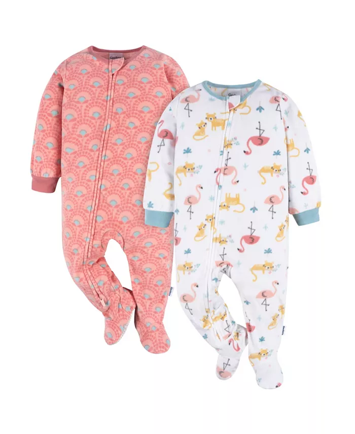 Пижама-комбинезон с ножками для девочек, 2 шт Gerber, розовый
Пижама-комбинезон с ножками для девочек, 2 шт Gerber, розовый