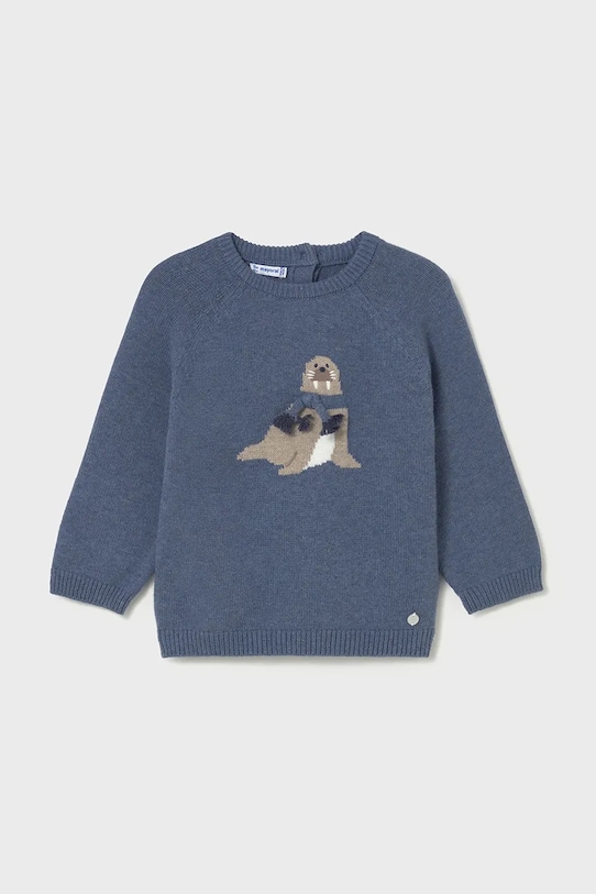 Детский свитер с добавлением шерсти Mayoral, синий
Детский свитер с добавлением шерсти Mayoral, синий