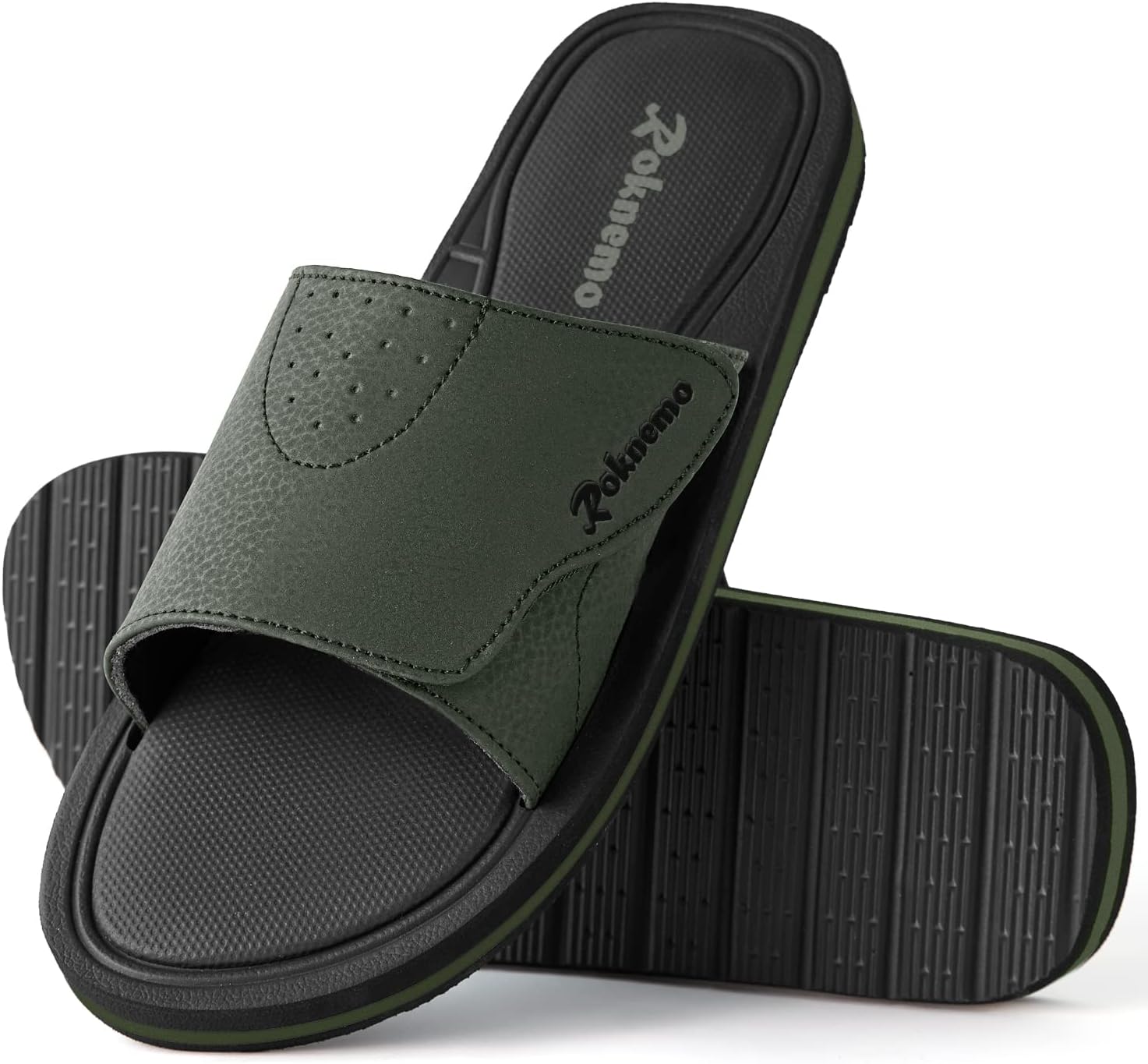 Сандалии Roknemo Mens Slide Регулируемые Спортивные Повседневные Легкие Сандалии с Открытым Носком Спорт с Мягкой Стелькой из Памяти Форма, зеленый
Сандалии Roknemo Mens Slide Регулируемые Спортивные Повседневные Легкие Сандалии с Открытым Носком Спорт с Мягкой Стелькой из Памяти Форма, зеленый