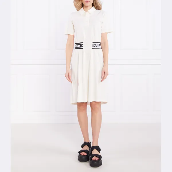 Платье из пике Karl Lagerfeld, бежевый
Платье из пике Karl Lagerfeld, бежевый