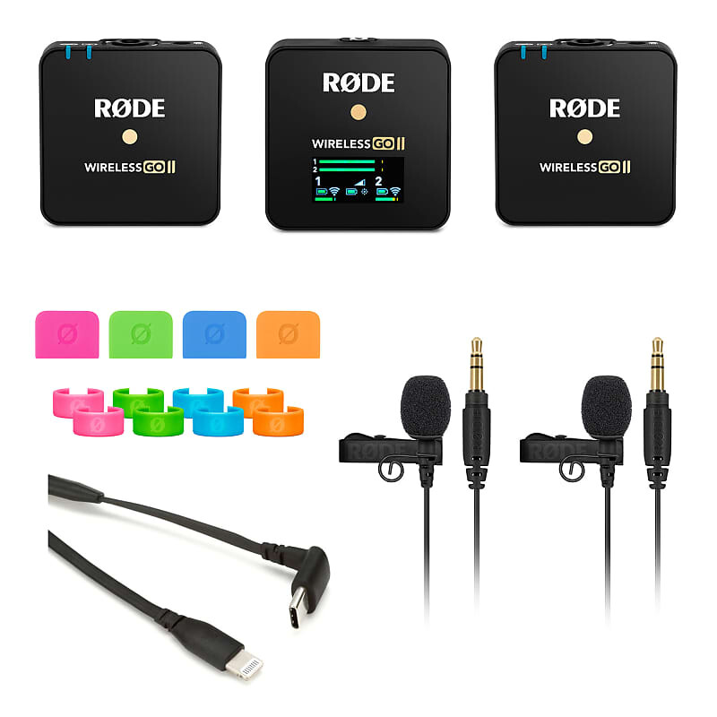 Беспроводная микрофонная система RODE WIGO II, (2) Lav GO, SC15, Colors2, Cloth 
Беспроводная микрофонная система RODE WIGO II, (2) Lav GO, SC15, Colors2, Cloth